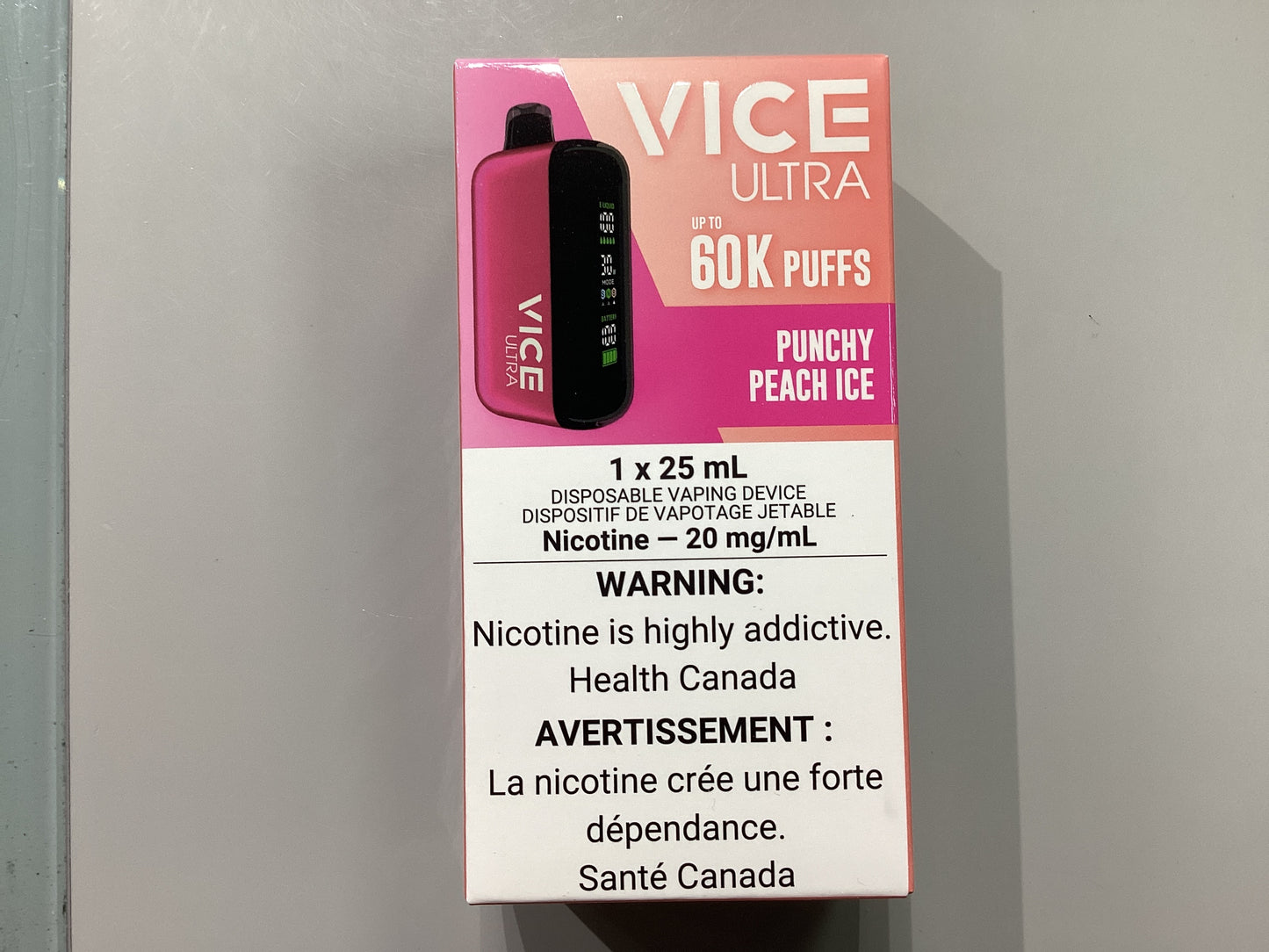 Vice Ultra Punchy Peach Ice 60k