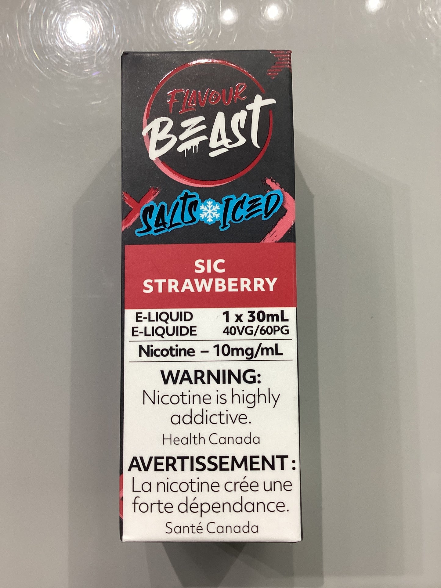 Flavour Beast Sic Strawberry Iced Salts E-liquid 30ml/10mg
