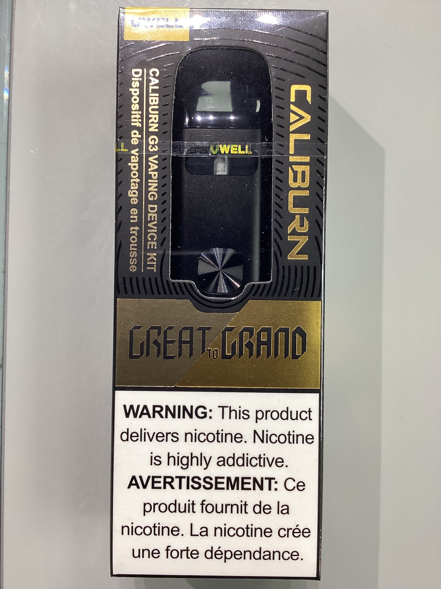 UWELL Caliburn G3 Vaping Device Kit- Gray