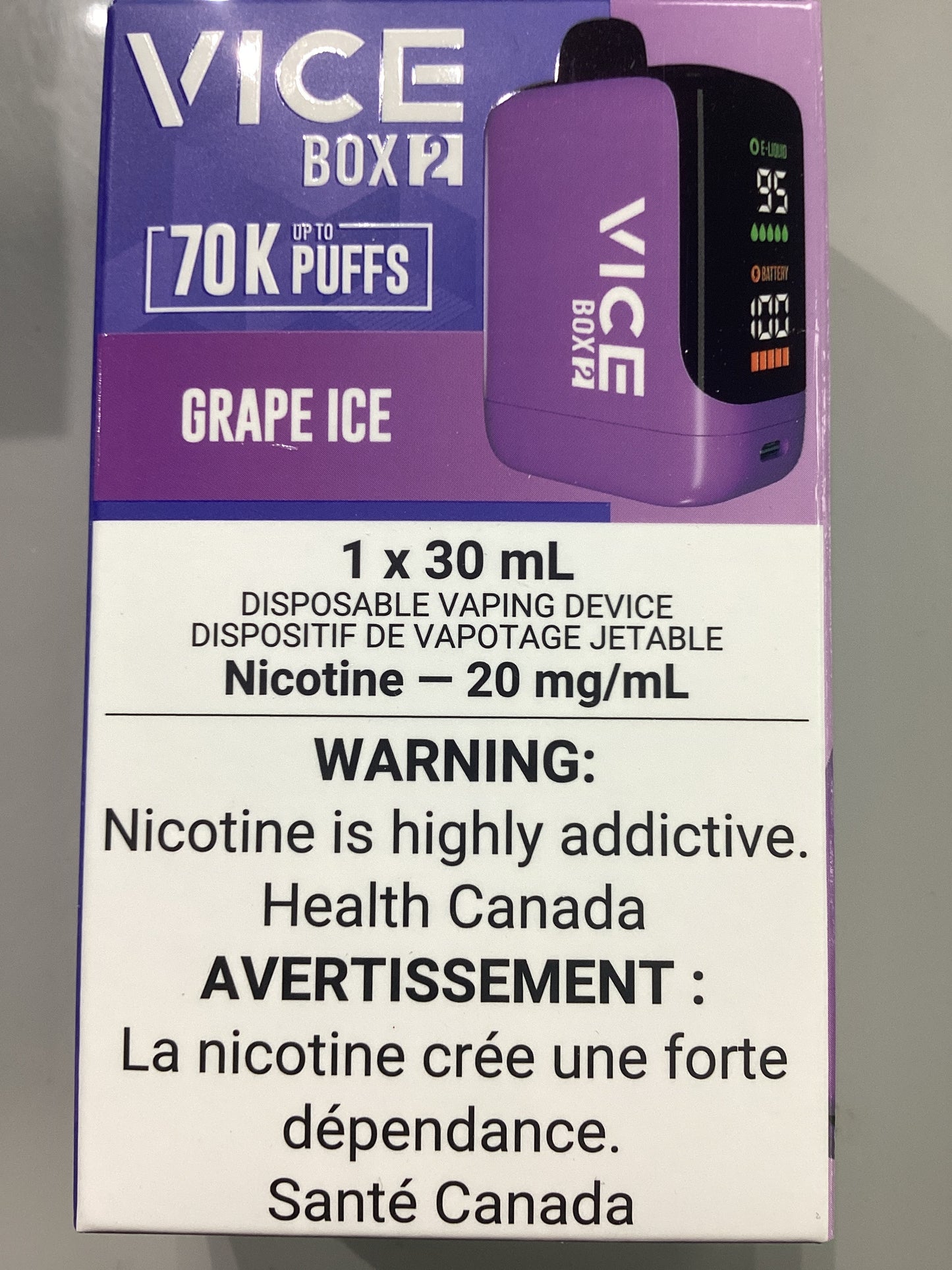 VICE BOX2 70K Grape Ice