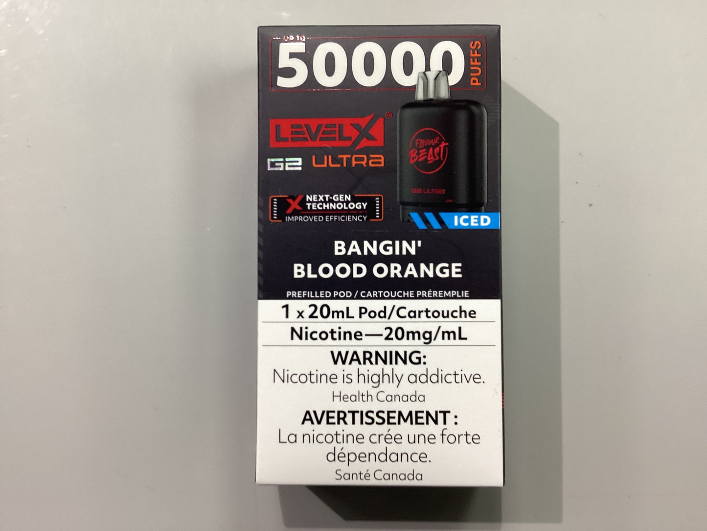 FB level X Ultra G2 Pod Bangin Blood Orange Iced