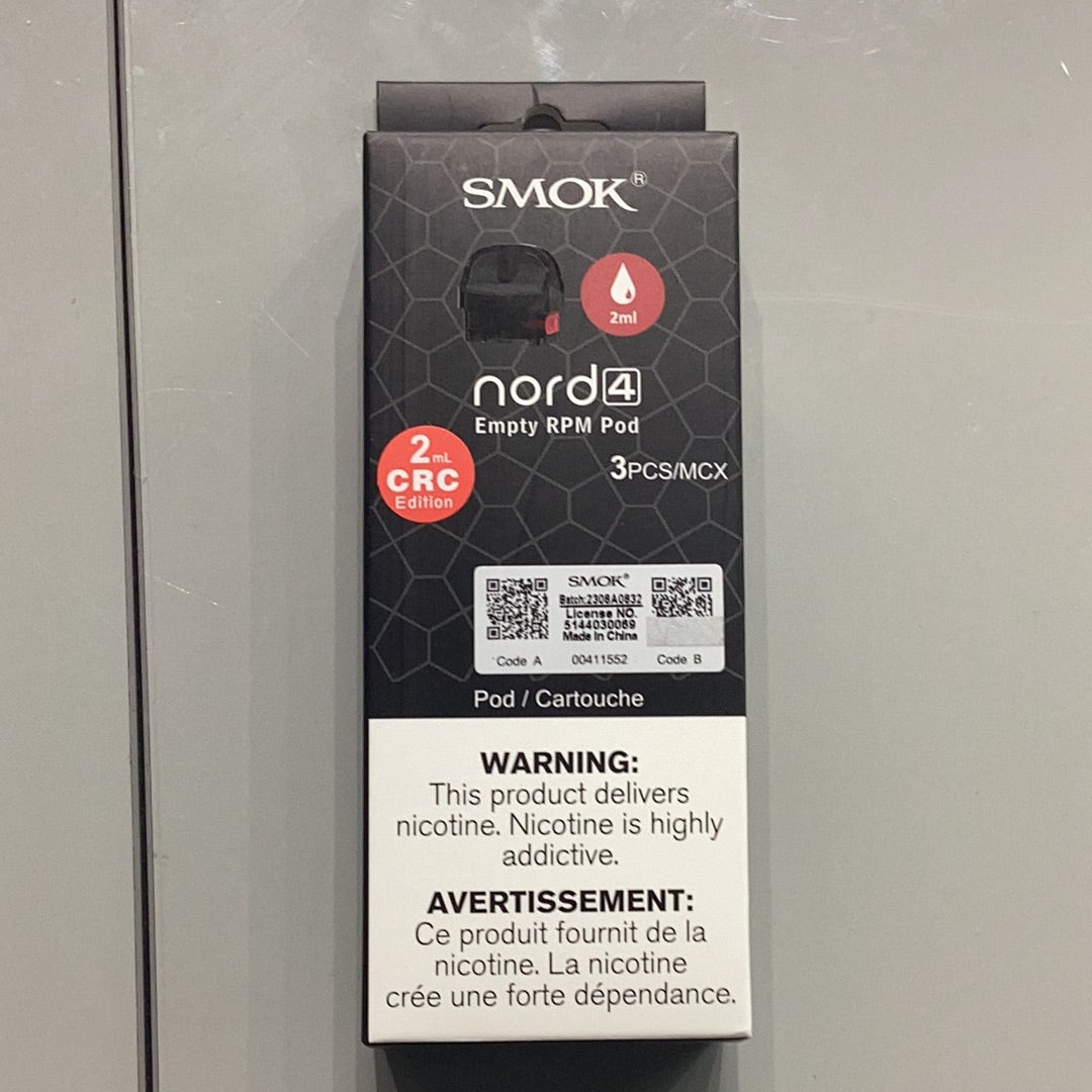 SMOK nord 4 Empty RPM pod 2ml