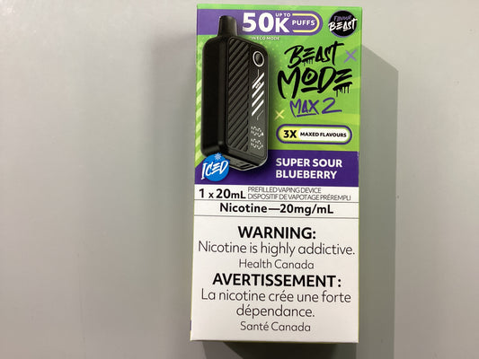 Beast Mode Max2 50K Super sour Blueberry