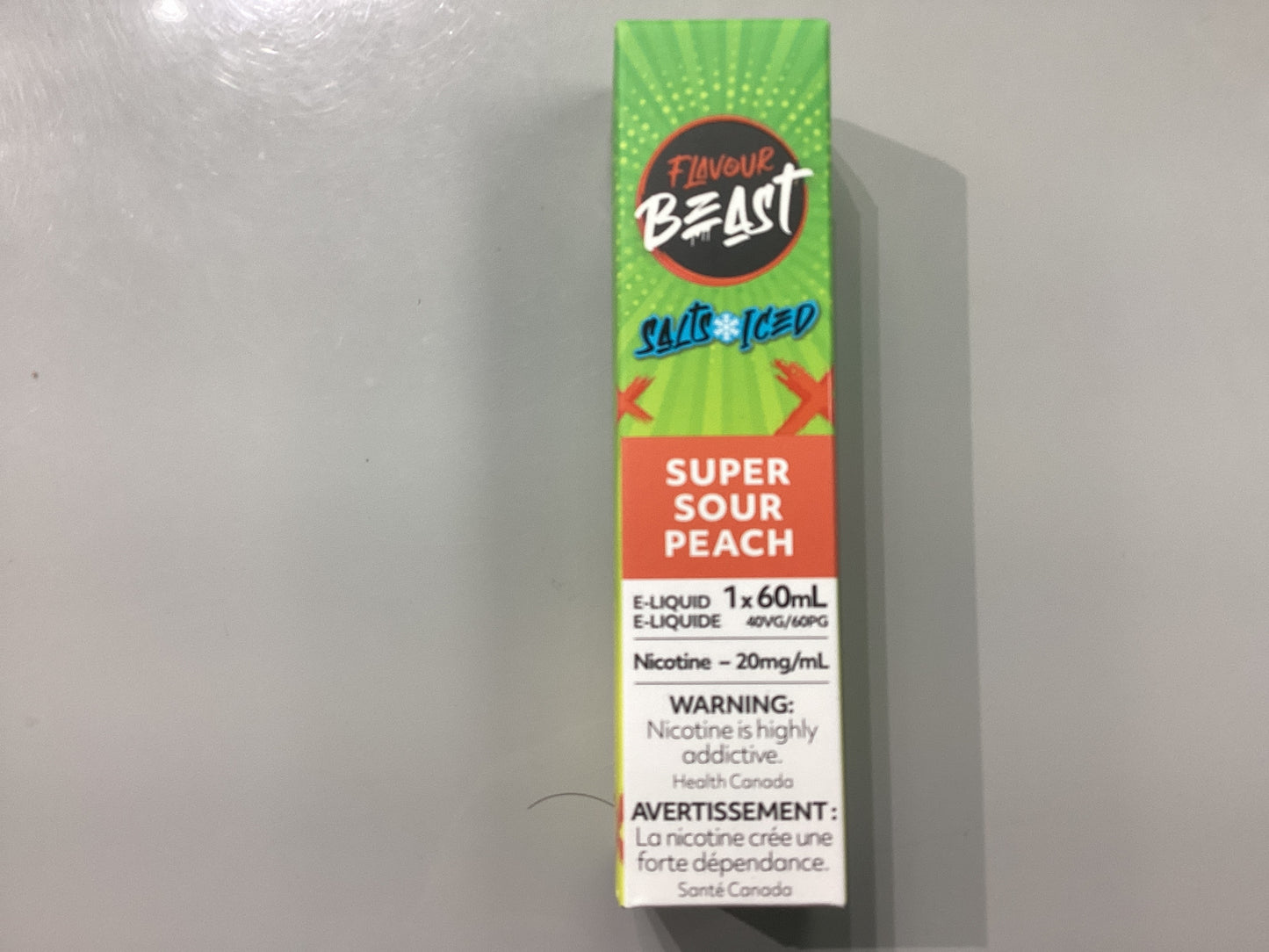 Flavour Beast Super sour Peach Salts E-Liquid 60ml/20mg