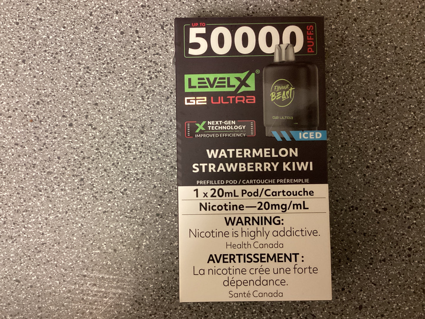 FB level X Ultra G2 pod Watermelon Strawberry Kiwi Iced