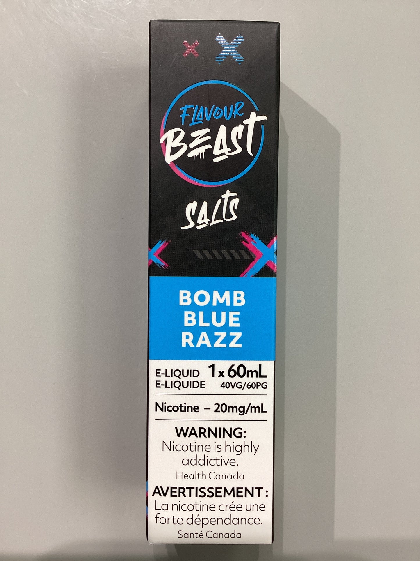 Flavour Beast Bomb Blue Razz Salts E-Liquid 60ml/20mg