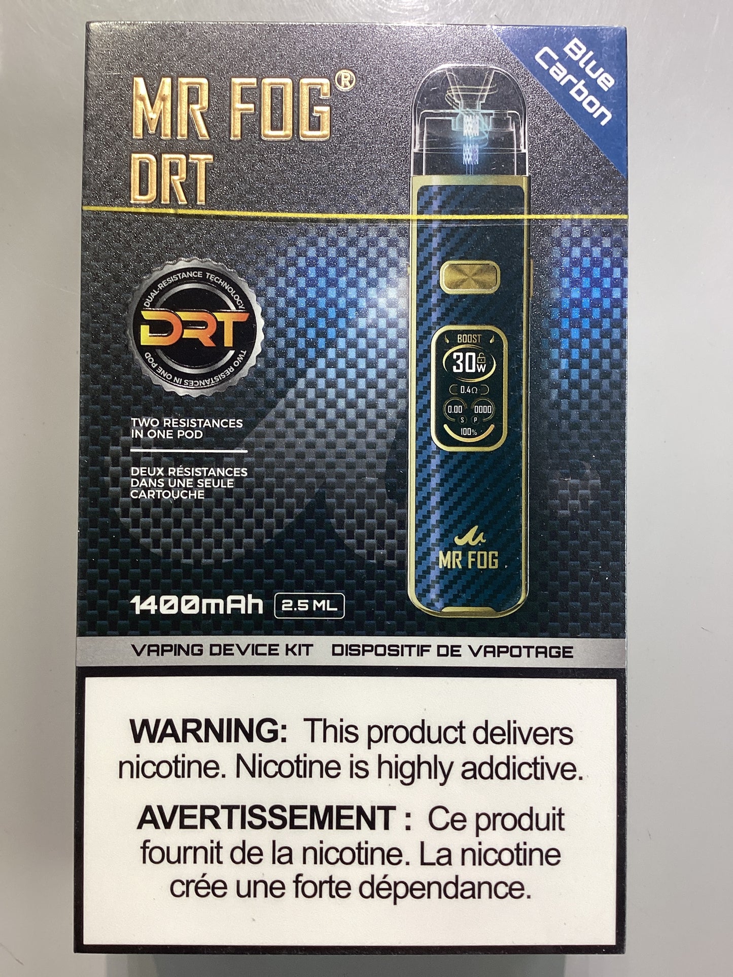 Mr Fog DRT Device Kit - Blue Carbon