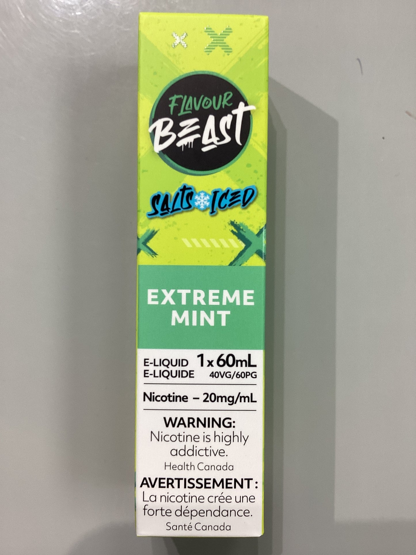 Flavour Beast Extreme Mint Ice Salts E-Liquid 60ml/3mg