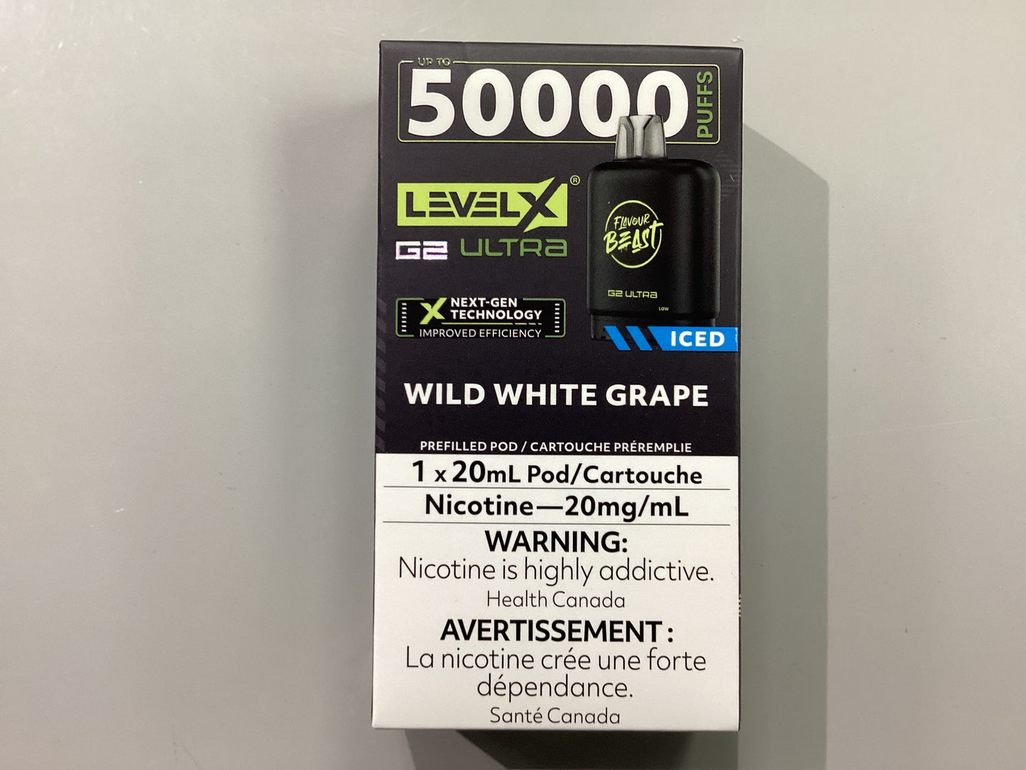 FB level X Ultra G2 Pod Wild White Grape Iced