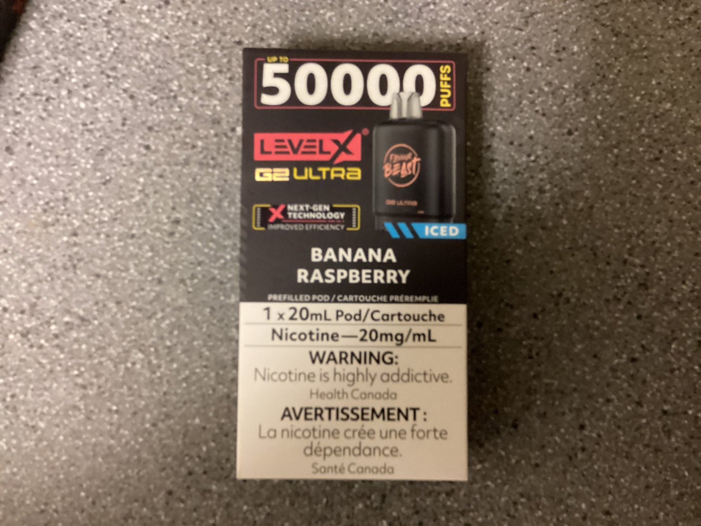 FB level X Ultra G2 Pod Banana Raspberry Iced