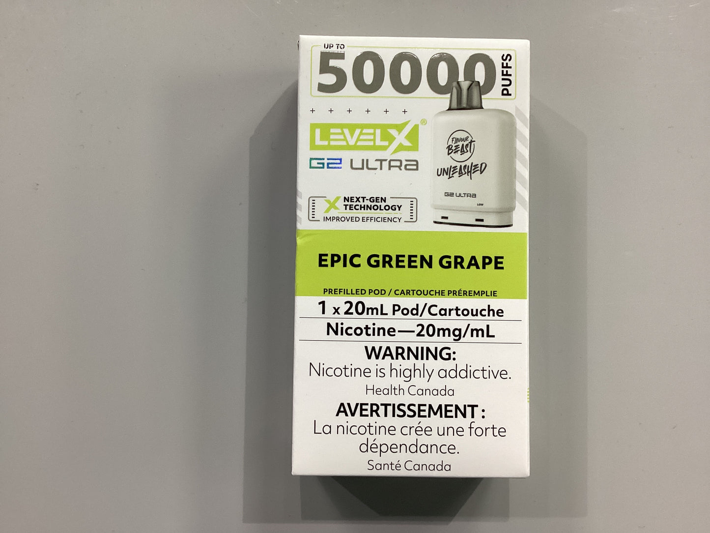 Level x unleashed pods 50k Epic Green Grape