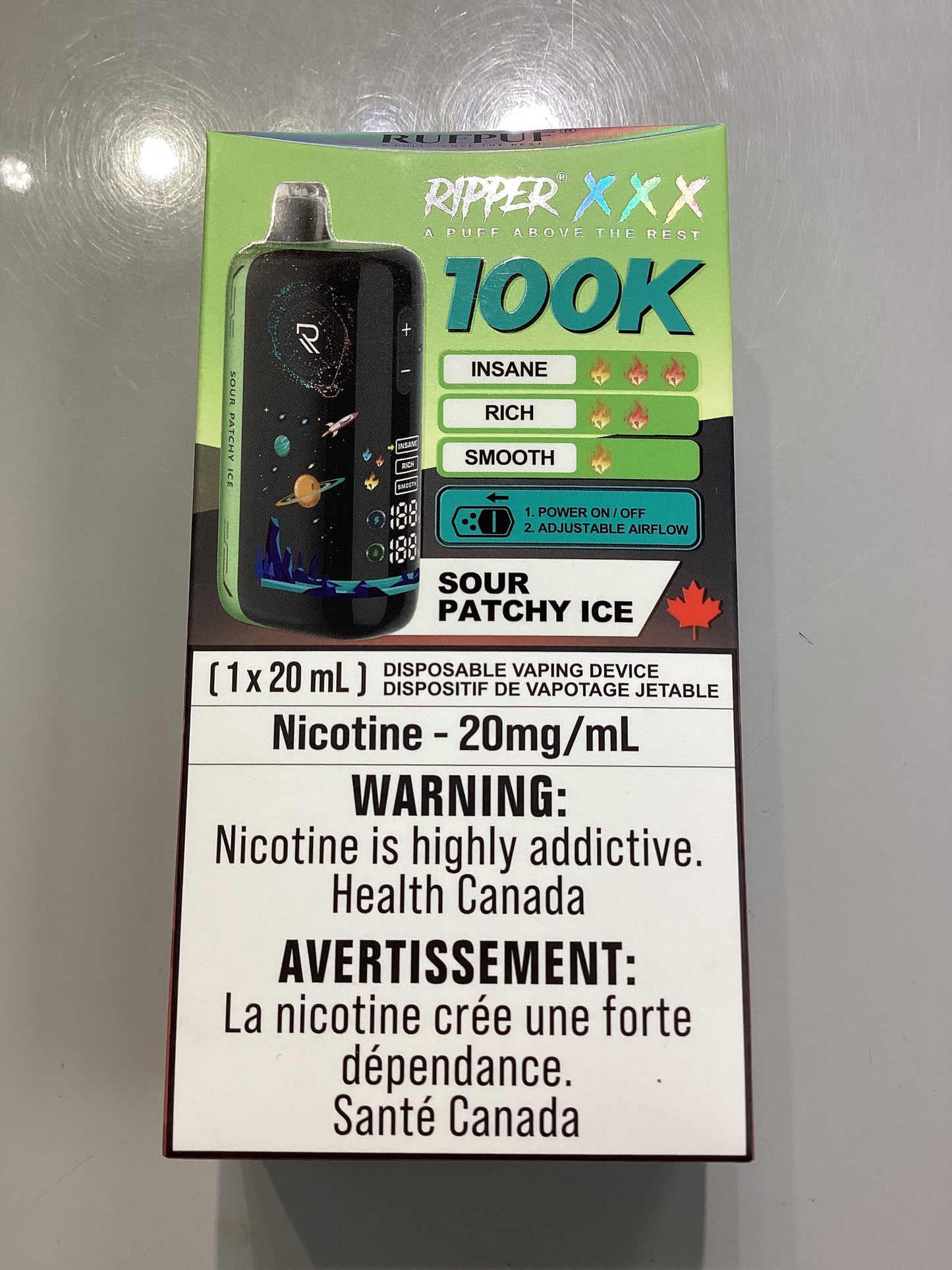 Ripper XXX 100k Sour Patchy Ice