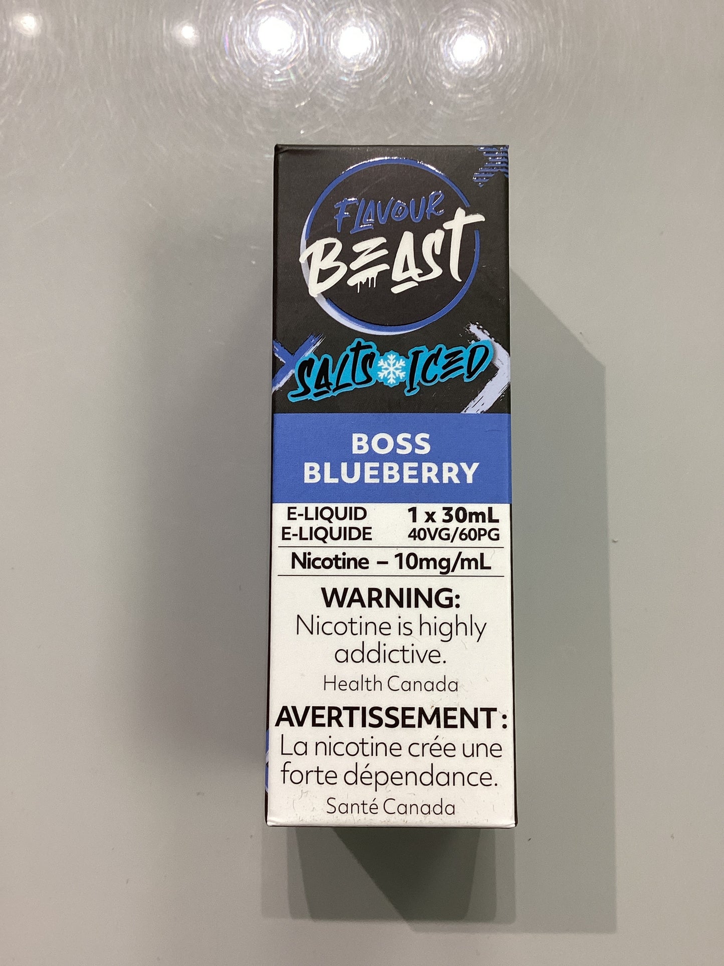 Flavour Beast Boss Blueberry Iced Salts E-Liquid 30ml/10mg