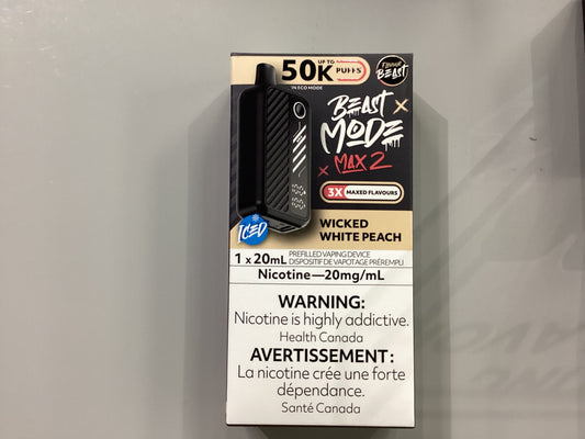 Beast Mode Max2 50K Wicked White Peach