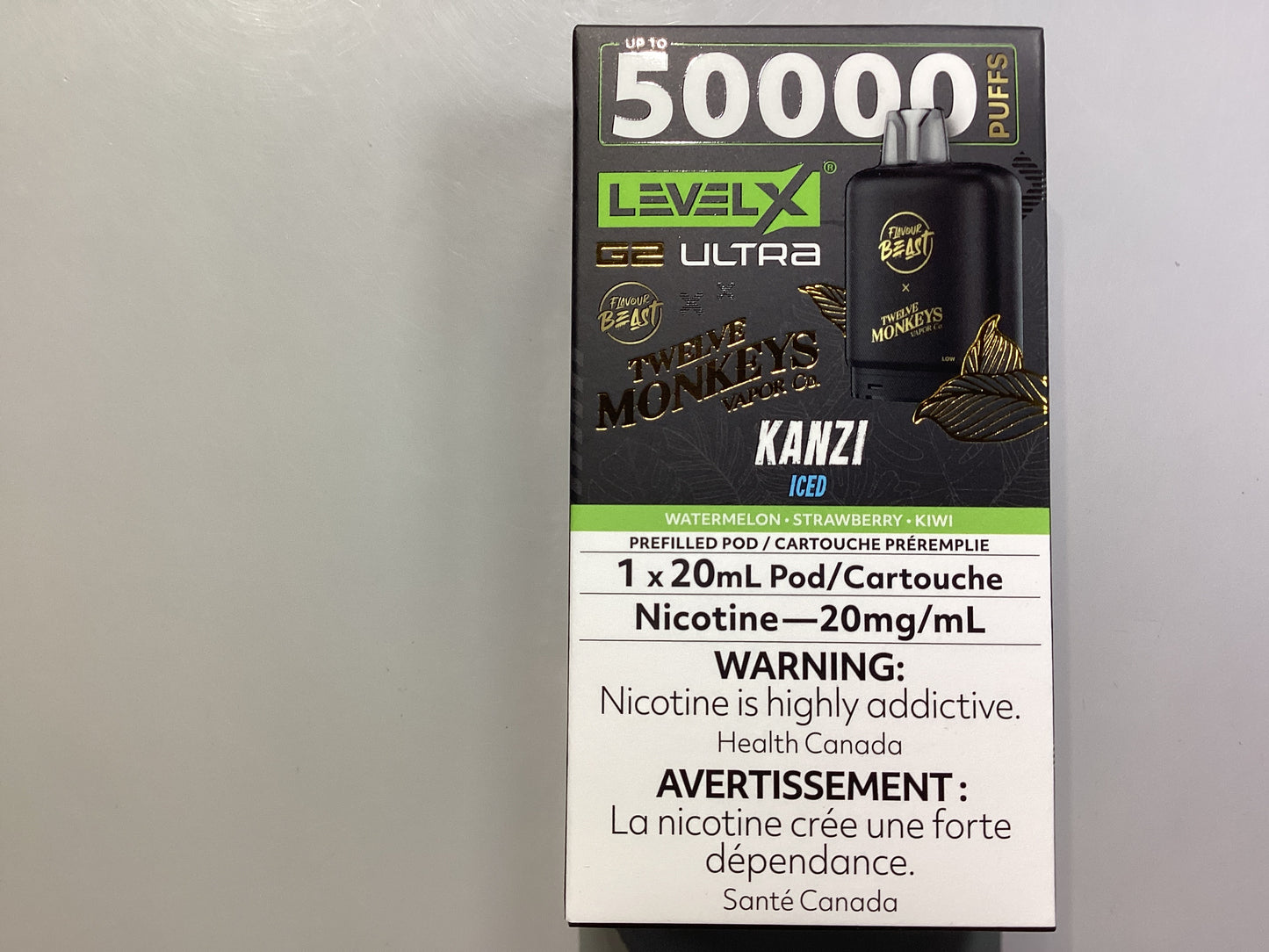 12 Monkeys Level X 50K Kanzi Iced POD