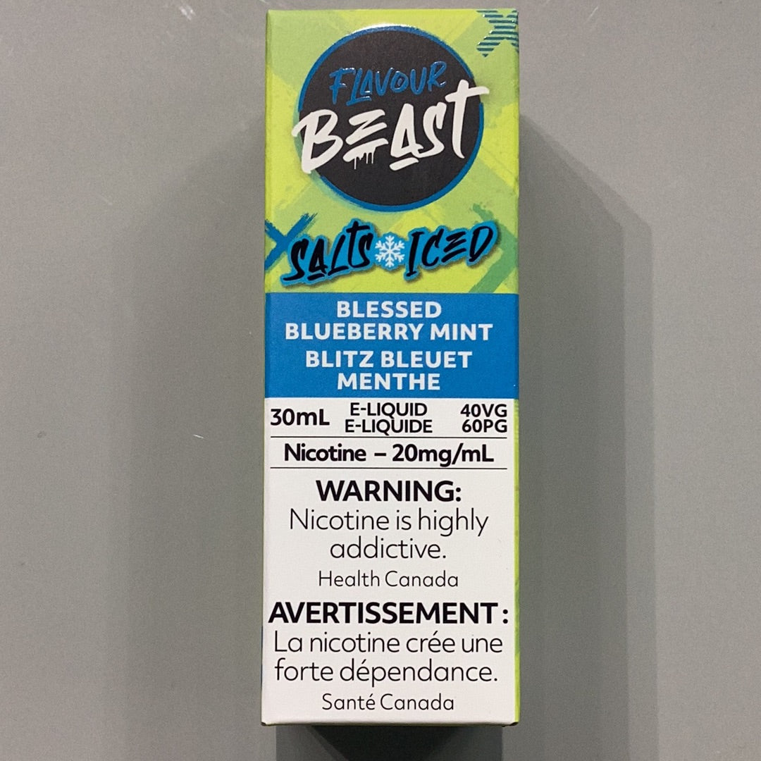 Flavour Beast Blessed Blueberry Mint Iced Salts E-Liquid 30ml/20mg