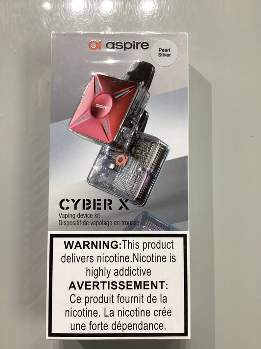 Aspire Cyber X Device Kit - Pearl Silver