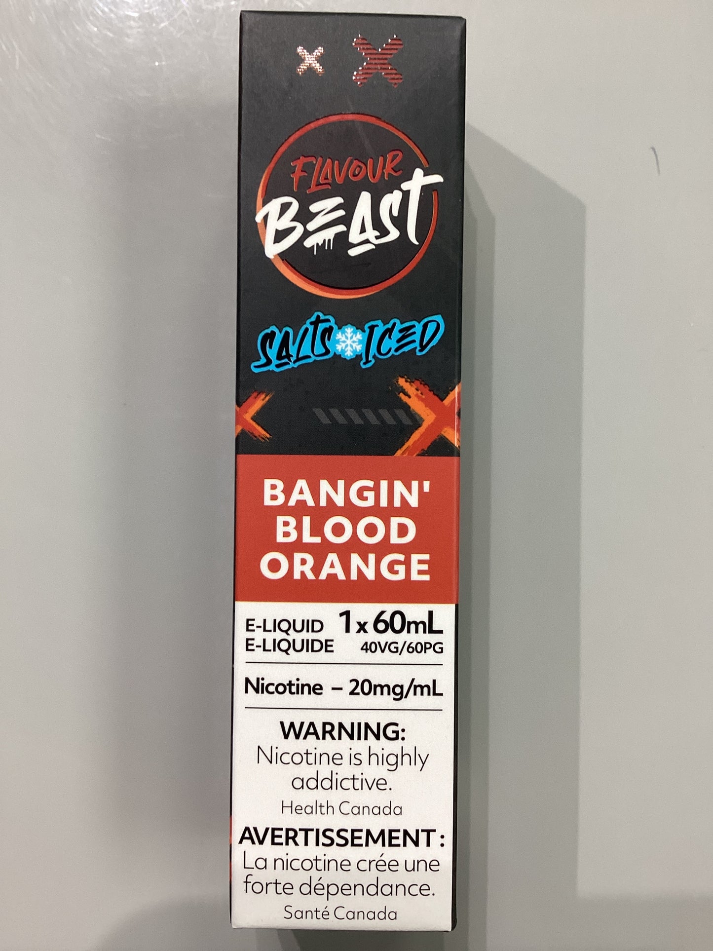 Flavour Beast BAngin Blood Orange Ice Salts E-Liquid 60ml/20mg