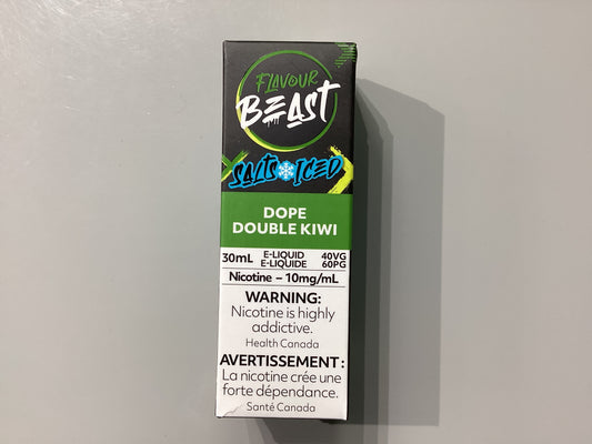 Flavour Beast Dope Double Kiwi Iced Salts E-Liquid 30ml/10mg