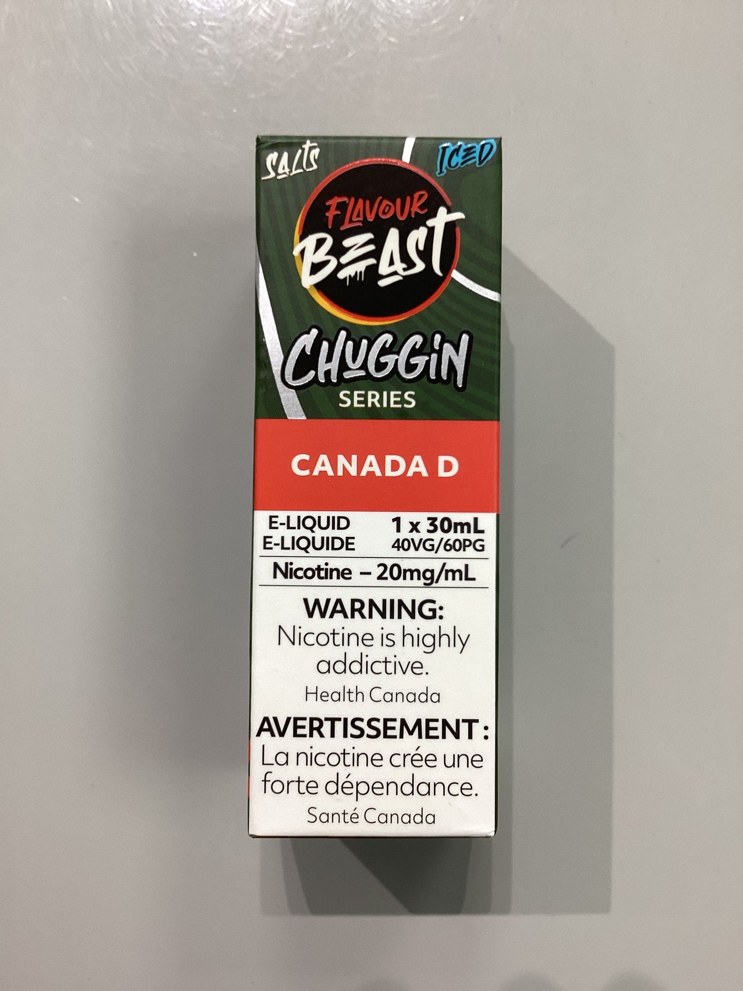 Flavour Beast Chuggin Canada D Iced Salts E-Liquid 30ml/20mg