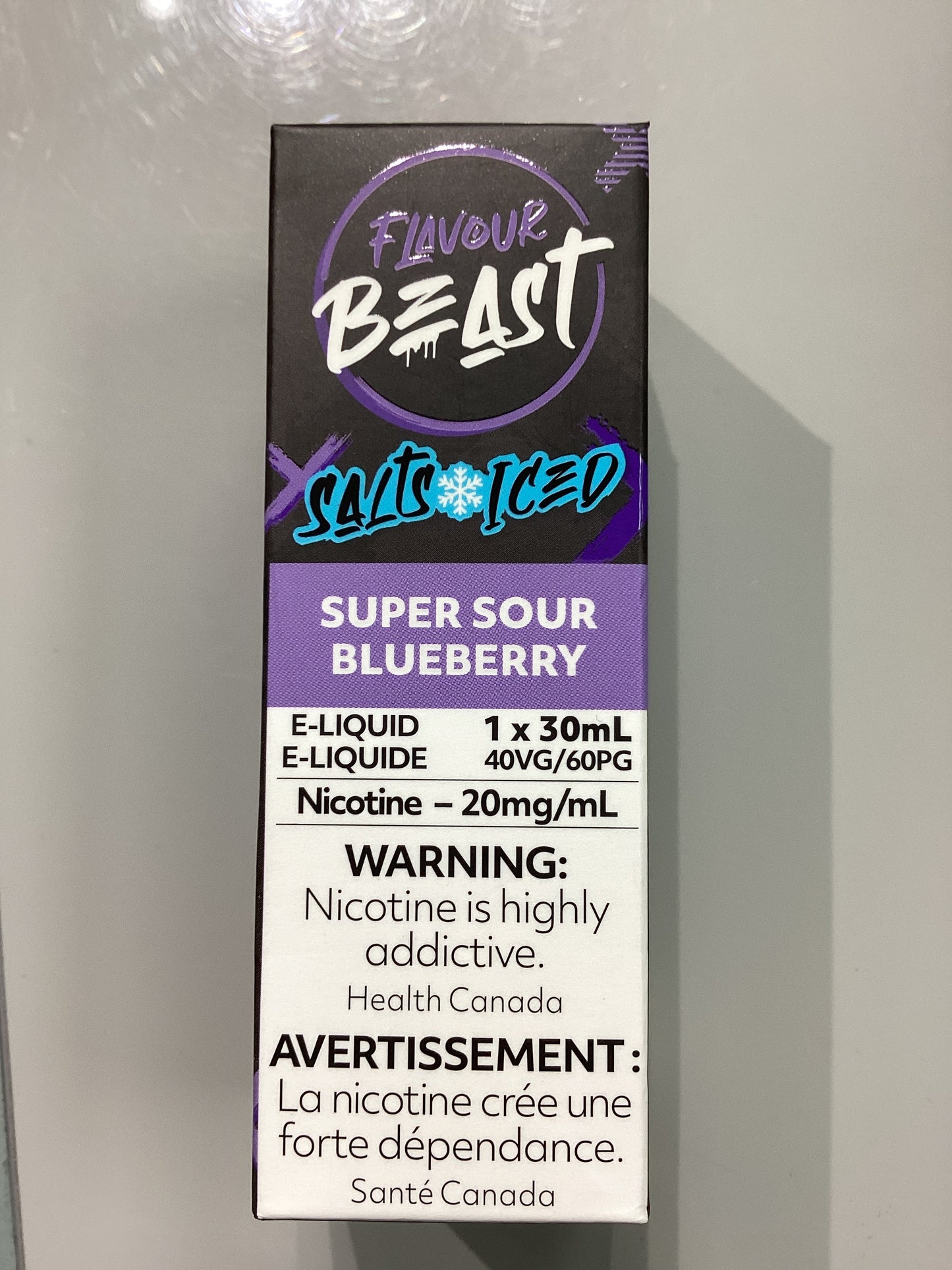 Flavour Beast Super Sour Blueberry Iced Salts E-Liquid 30ml/20mg