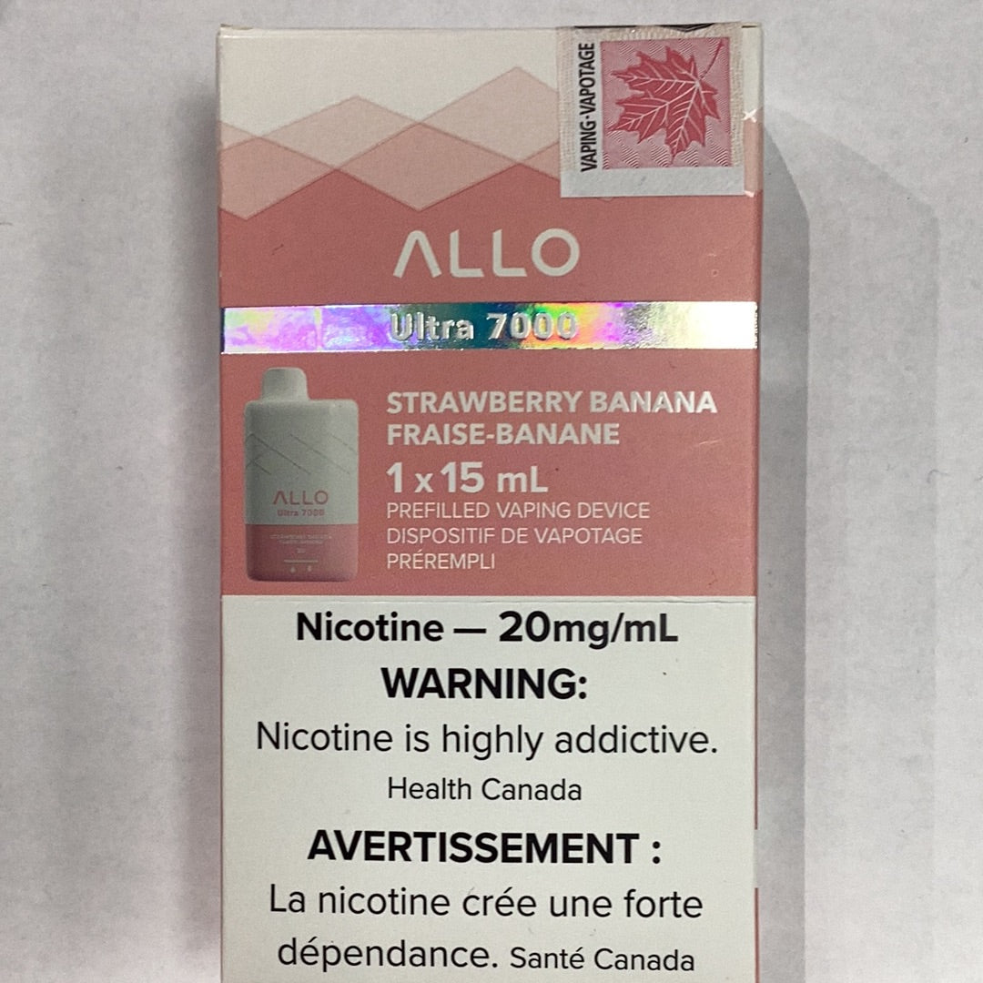 Allo Ultra 7000 Strawberry Banana(20mg/15ml)