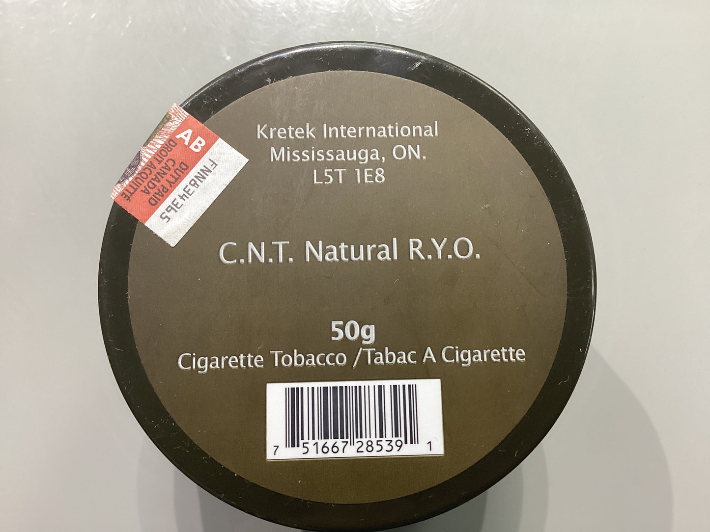 C N T Natural R Y O Tobacco - Loose