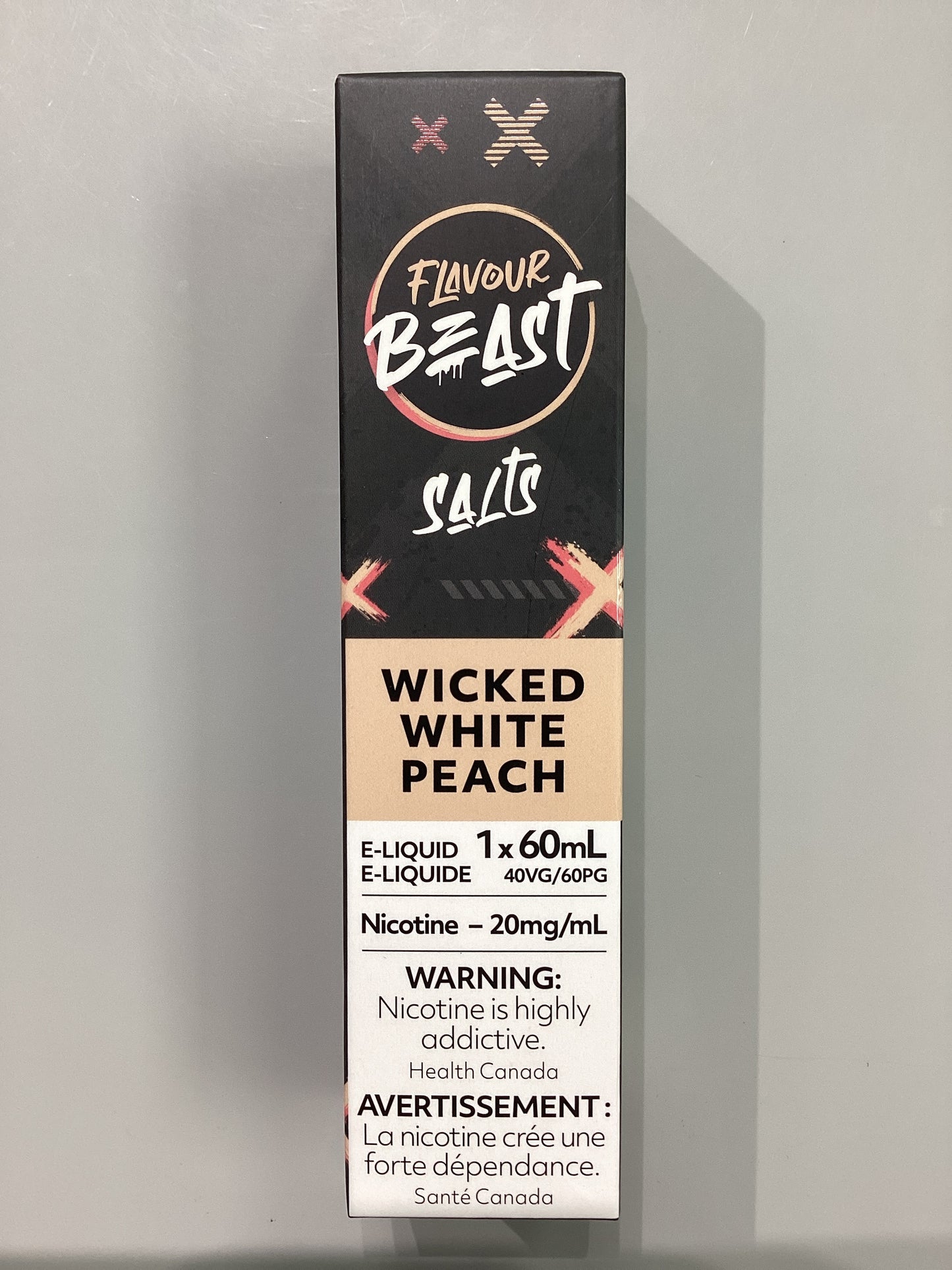 Flavour Beast Wicked White Peach Salts E-Liquid 60ml/20mg