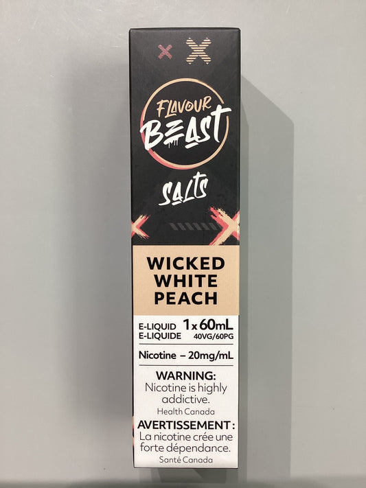 Flavour Beast Wicked White Peach Salts E-Liquid 60ml/20mg