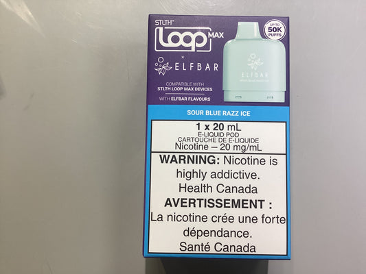 ELFBAR STLTH loop Sour Blue Razz Ice Pod