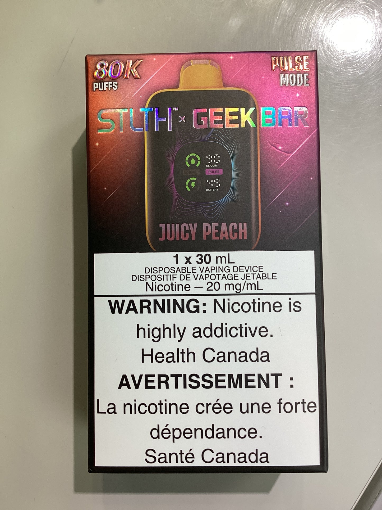 STLTH x Geek bar Juicy Peach