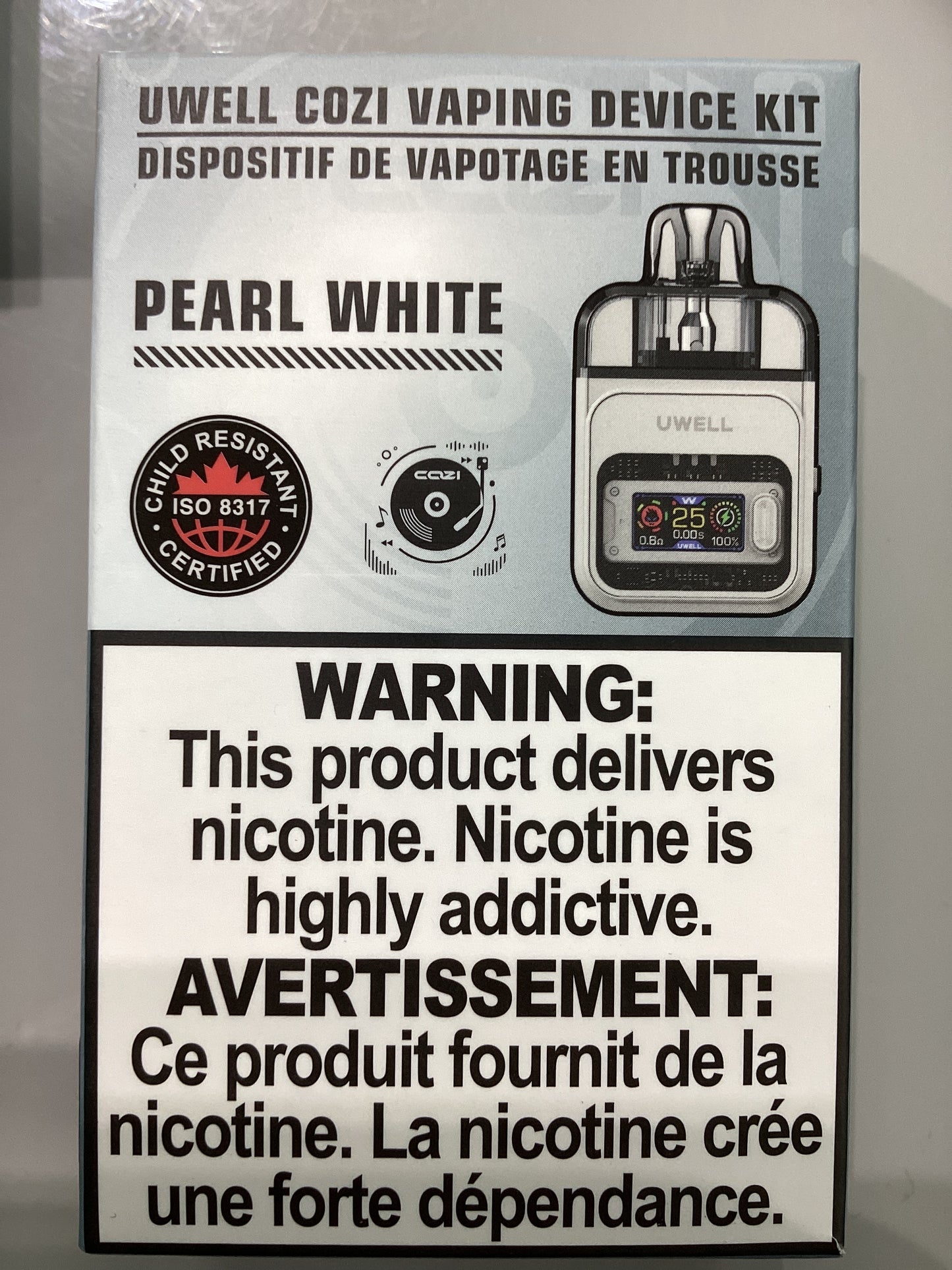 UWELL COZI VAPING DEVICE KIT - Pearl White