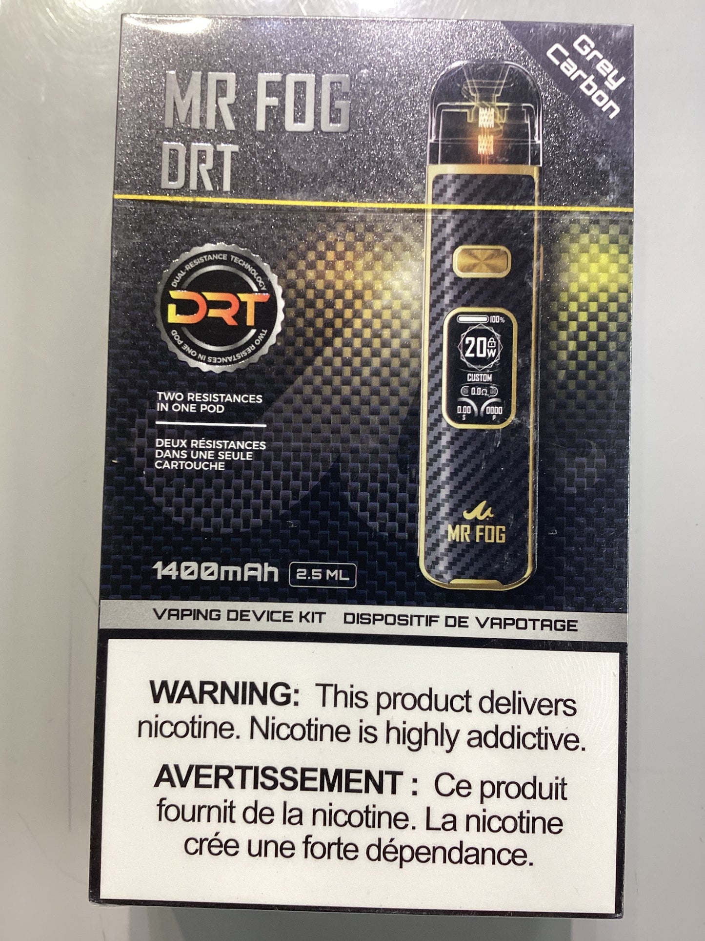 Mr Fog DRT Device Kit - Grey Carbon