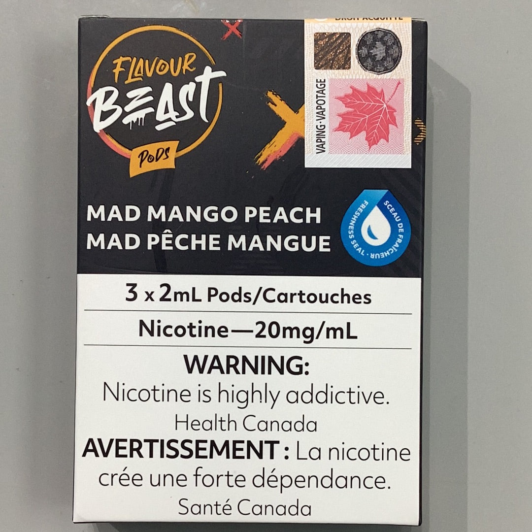 Flavour Beast Pod Mad Mango Peach (3x2ml)