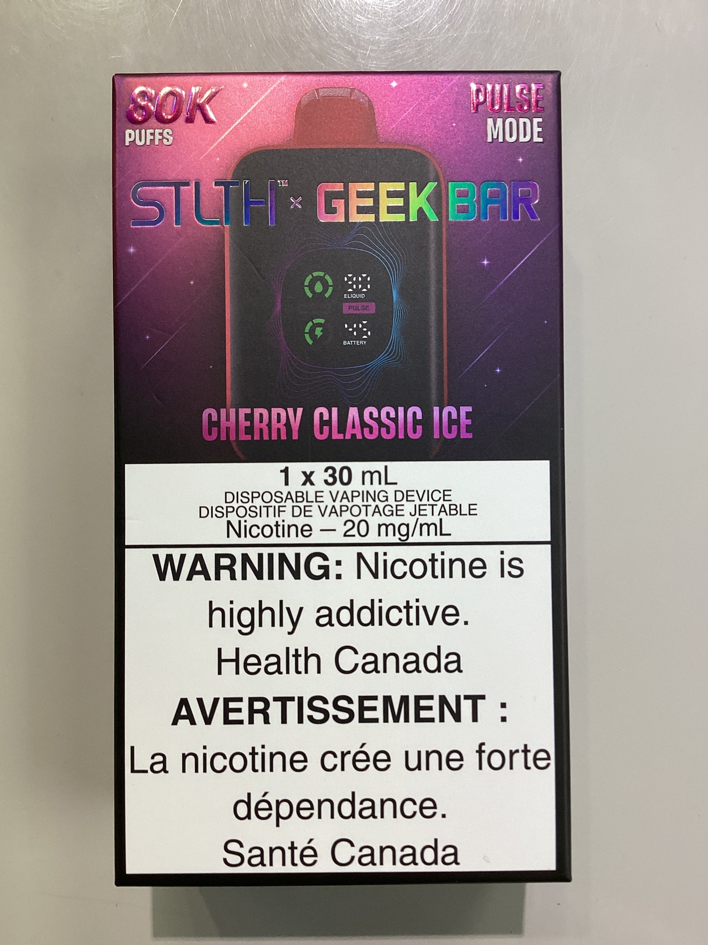 STLTH x Geek bar 80K Cherry Classic Ice