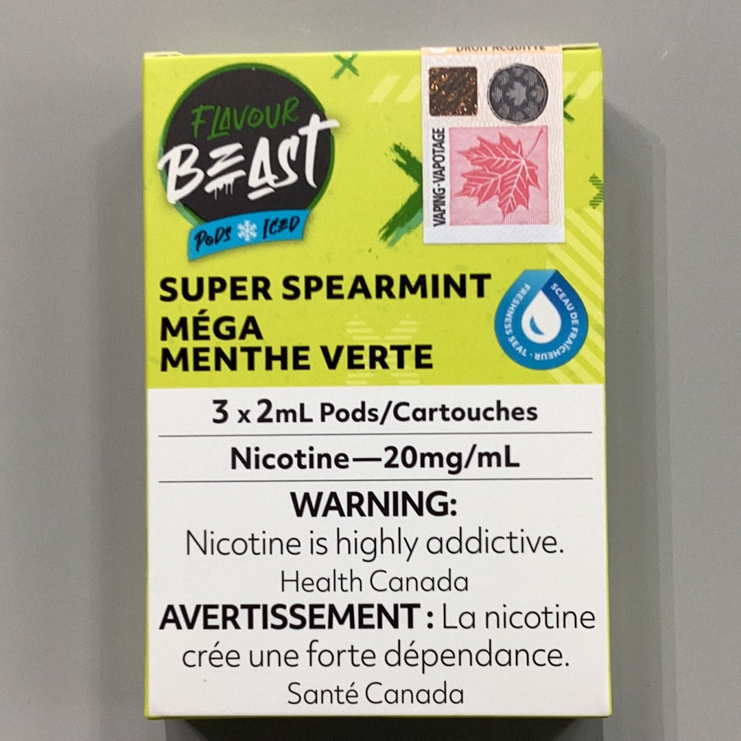 Flavour Beast Pod Iced Super Spearmint (3x2ml)