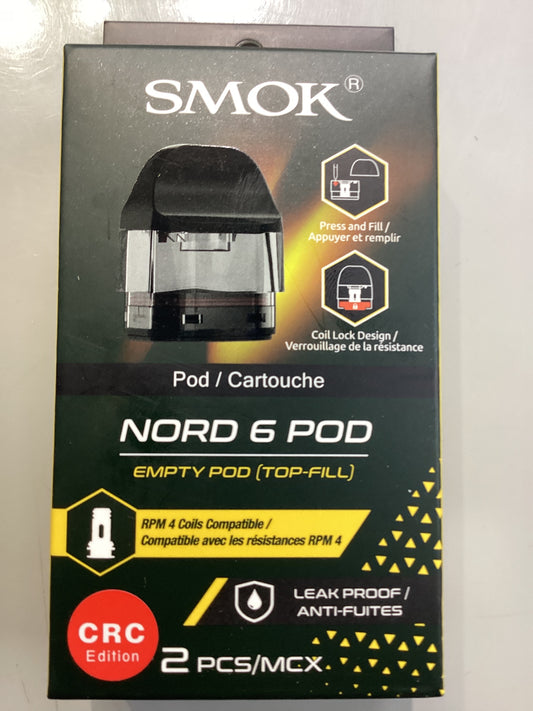 SMOK Nord 6 empty pod 5ml