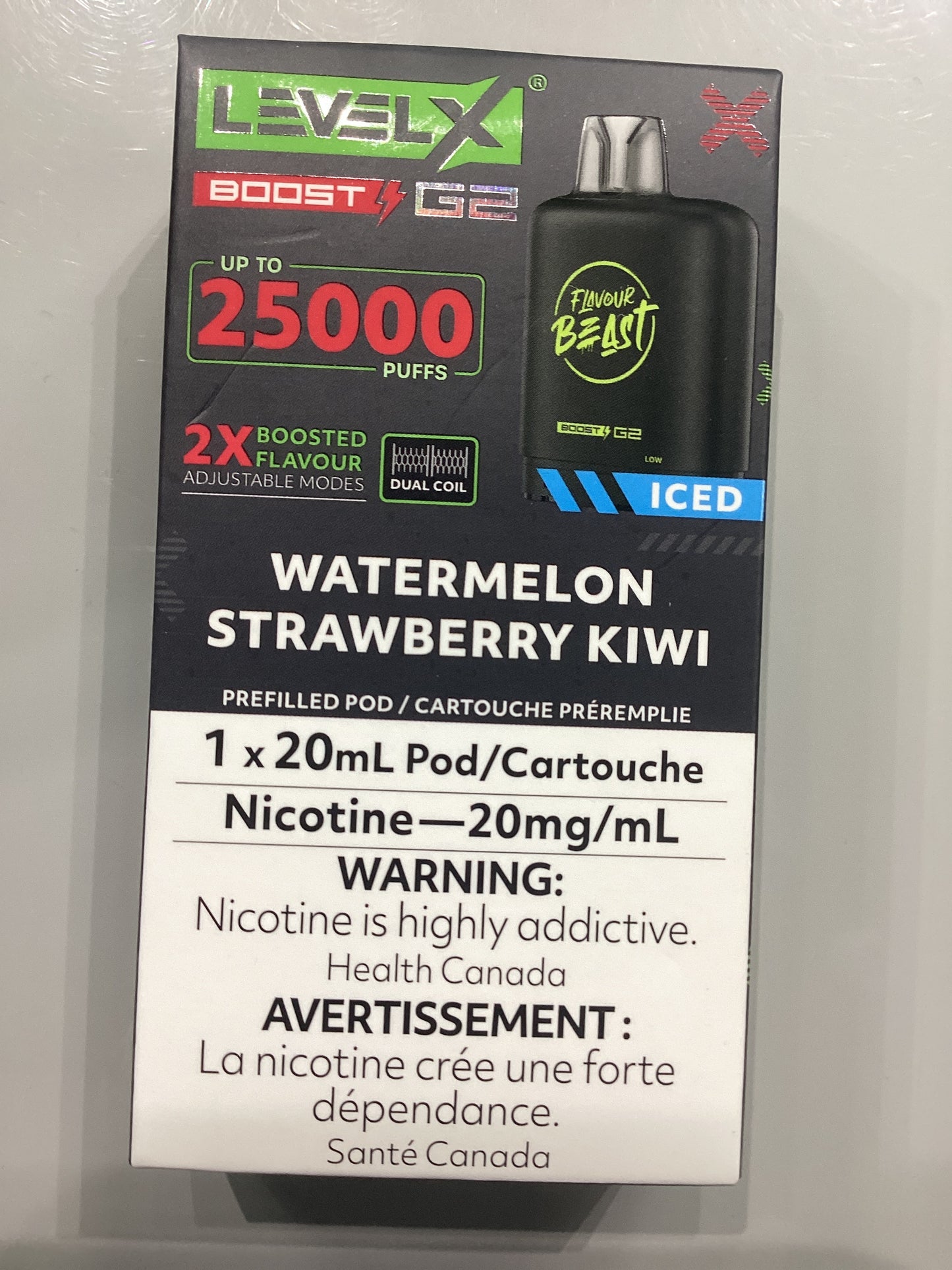 Flavour Beast Level X Pod 25K Strawberry Watermelo Kiwi