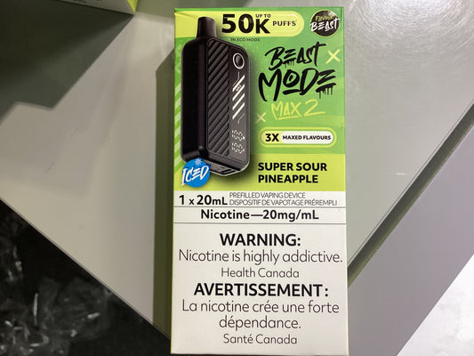 Beast Mode Max2 50K Super Sour Pineapple