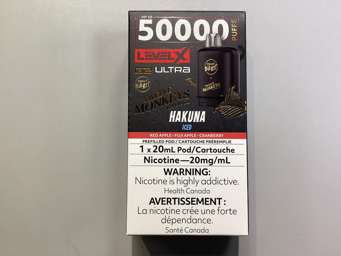 12 Monkeys Level X 50K Hakuna Iced POD