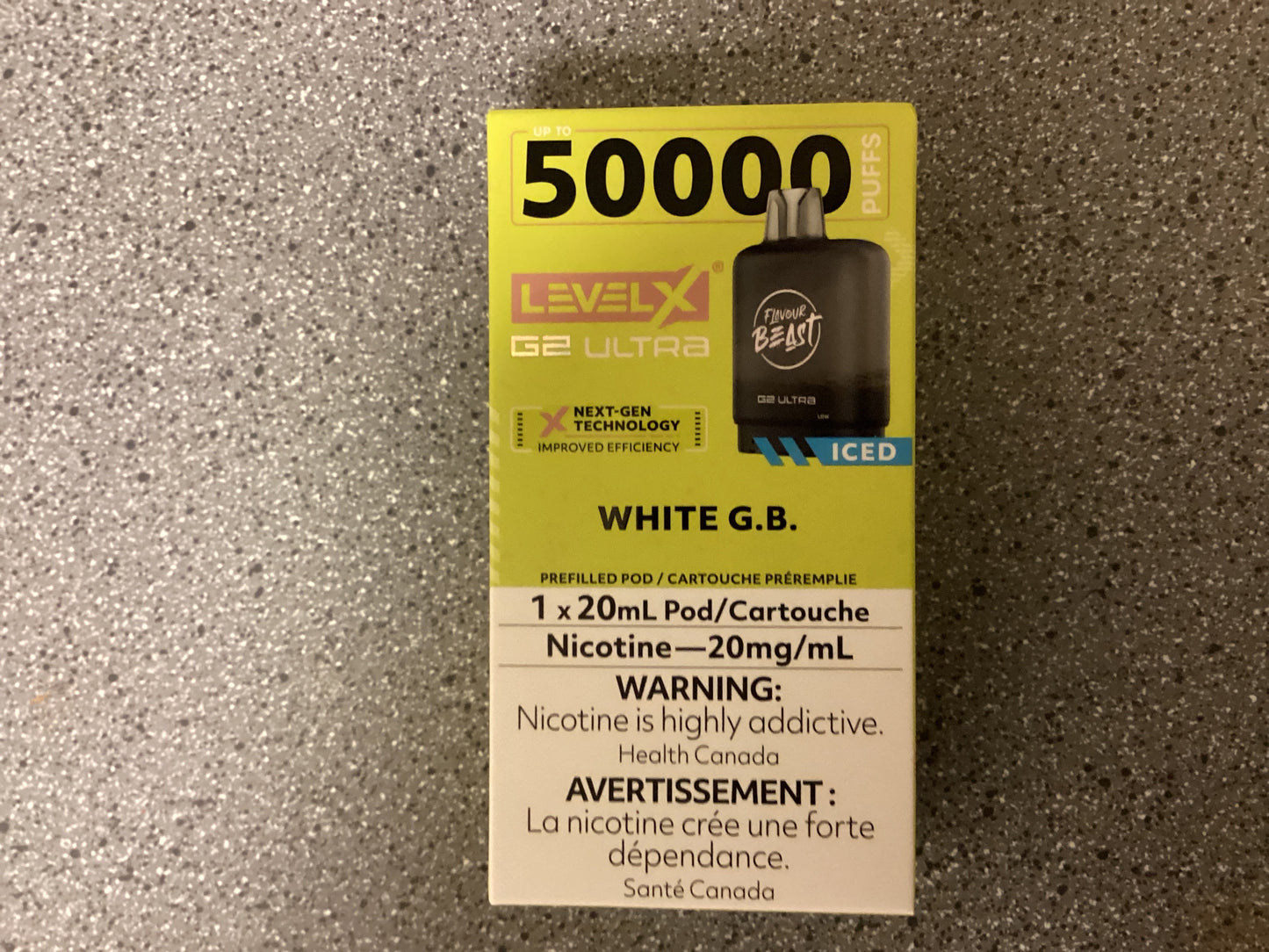 FB level X Ultra G2 Pod White G.B Iced