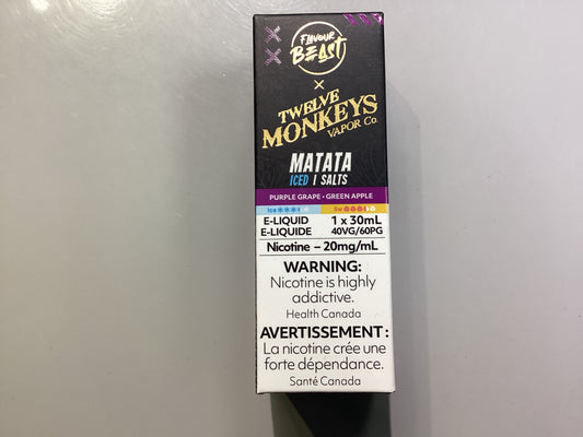 Flavour Beast 12 Monkey’s Matata Iced Salts E-Liquid 30ml/20mg