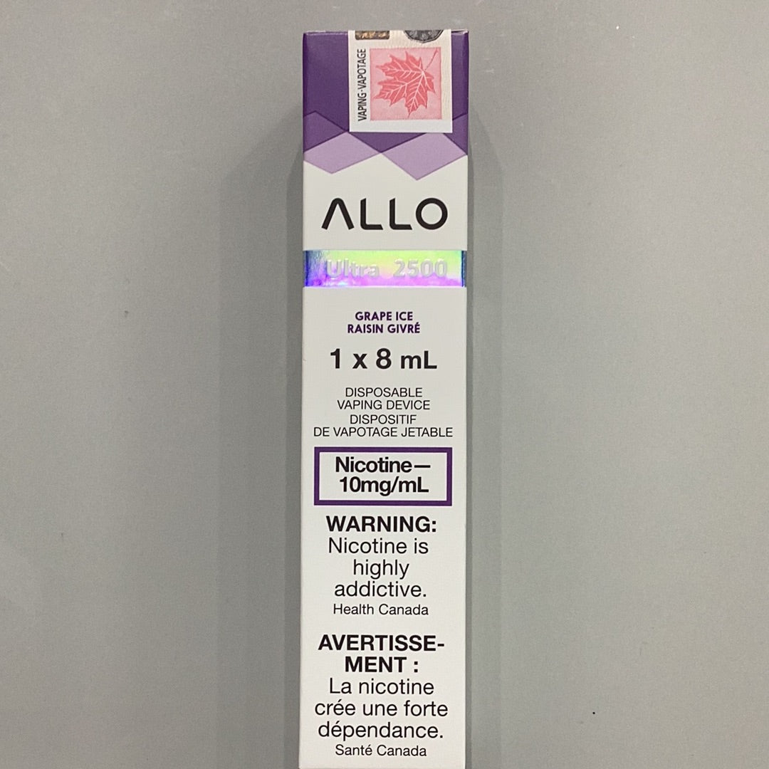 Allo Ultra 2500 Grape Ice (10mg/8ml)