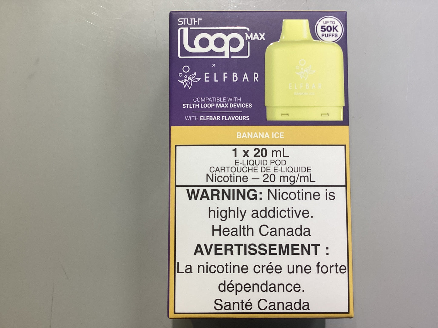 ELFBAR STLTH loop Banana Ice Pod