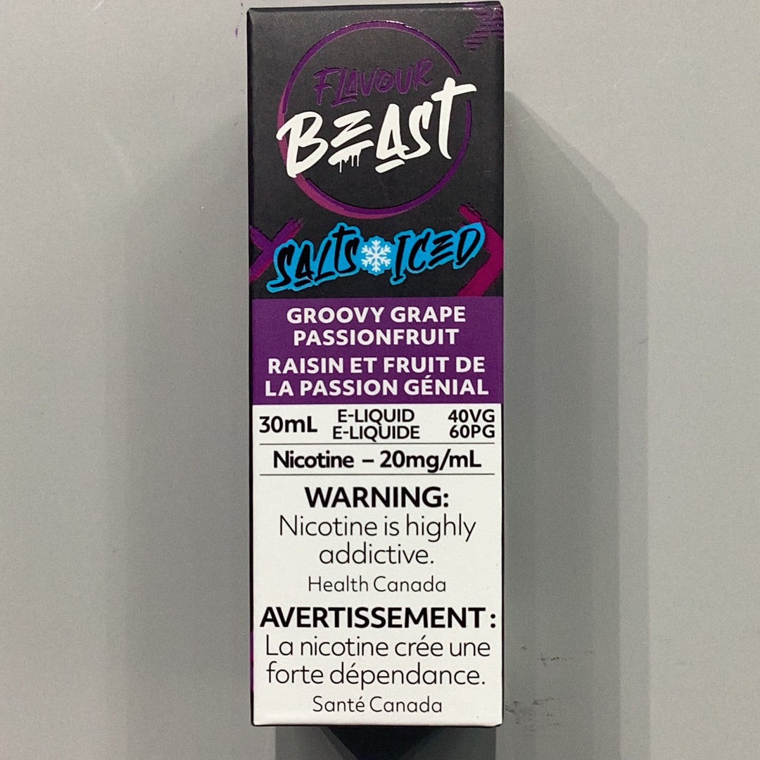 Flavour Beast Groovy Grape Iced Salts E-Liquid 30ml/20mg