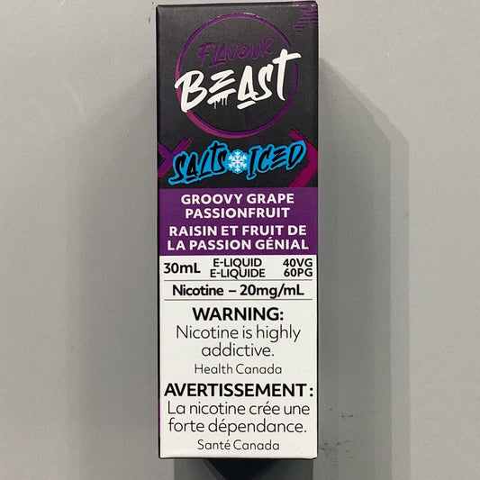 Flavour Beast Groovy Grape Iced Salts E-Liquid 30ml/20mg