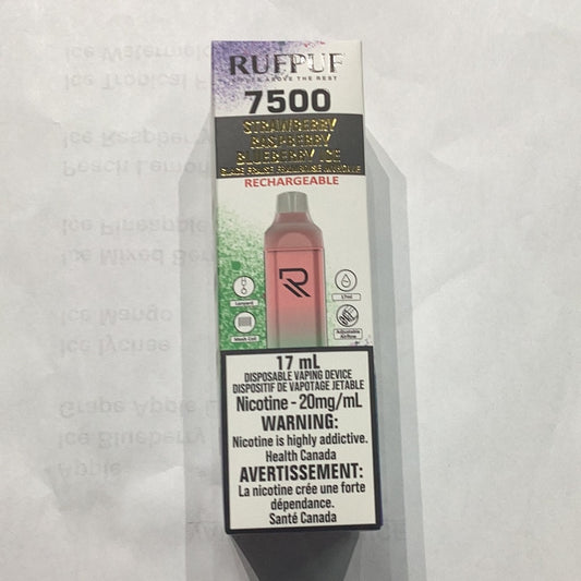 Rufpuf 7500 Strawberry Raspberry Blueberry Ice 20mg 17ml