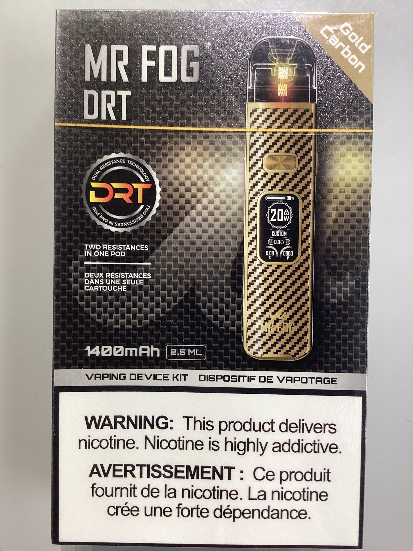 Mr Fog DRT Device Kit - Gold Carbon