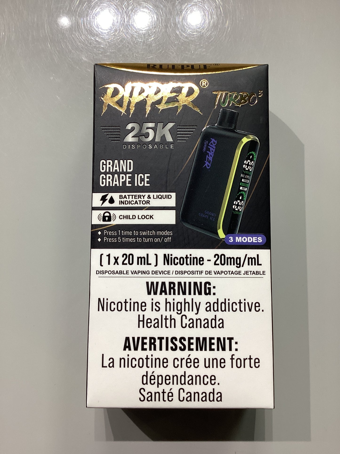 Ripper Turbo 3 25K Grand Grape Ice