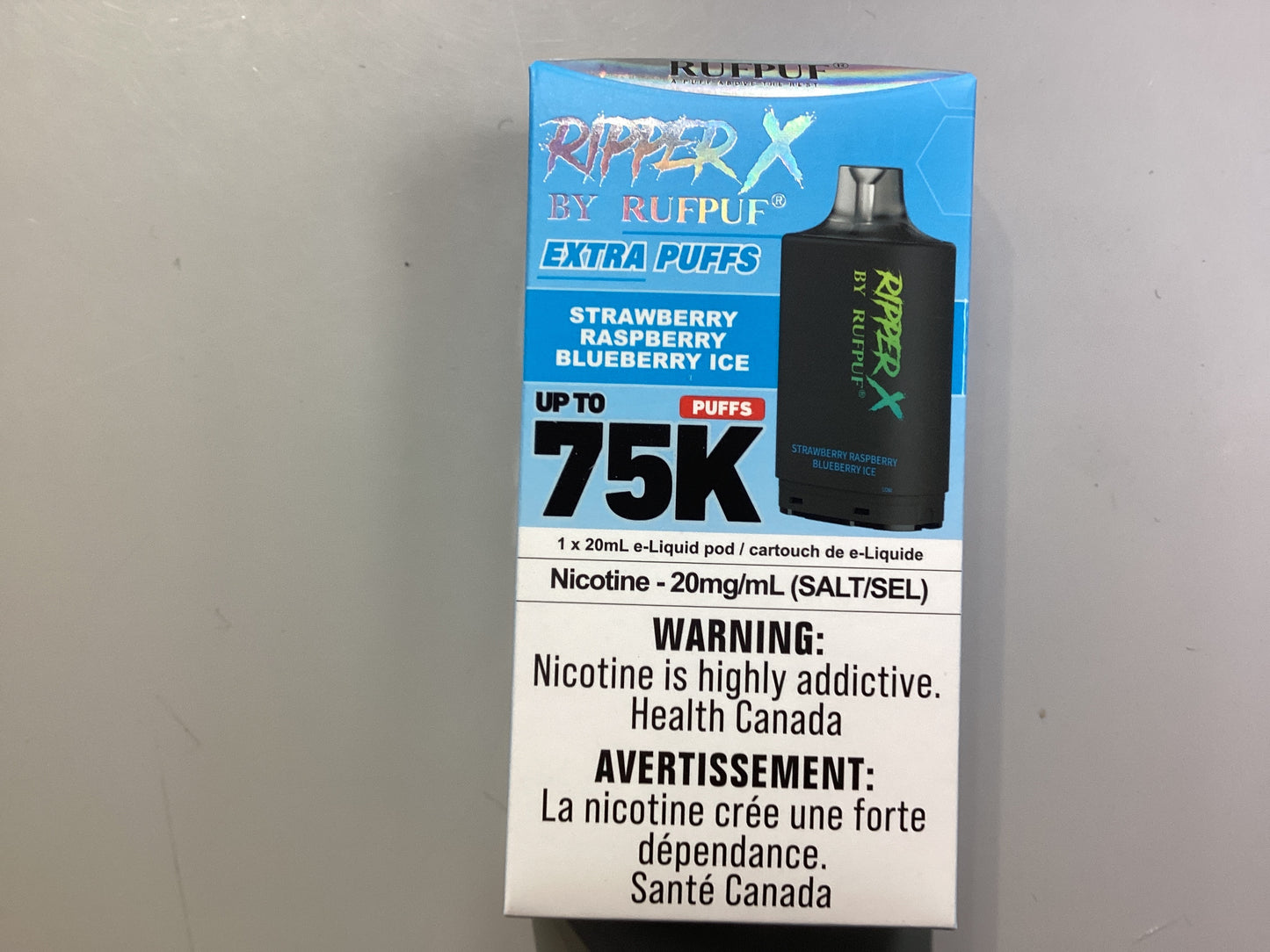 Ripper X 75k Strawberry Raspberry Blueberry Ice Pod